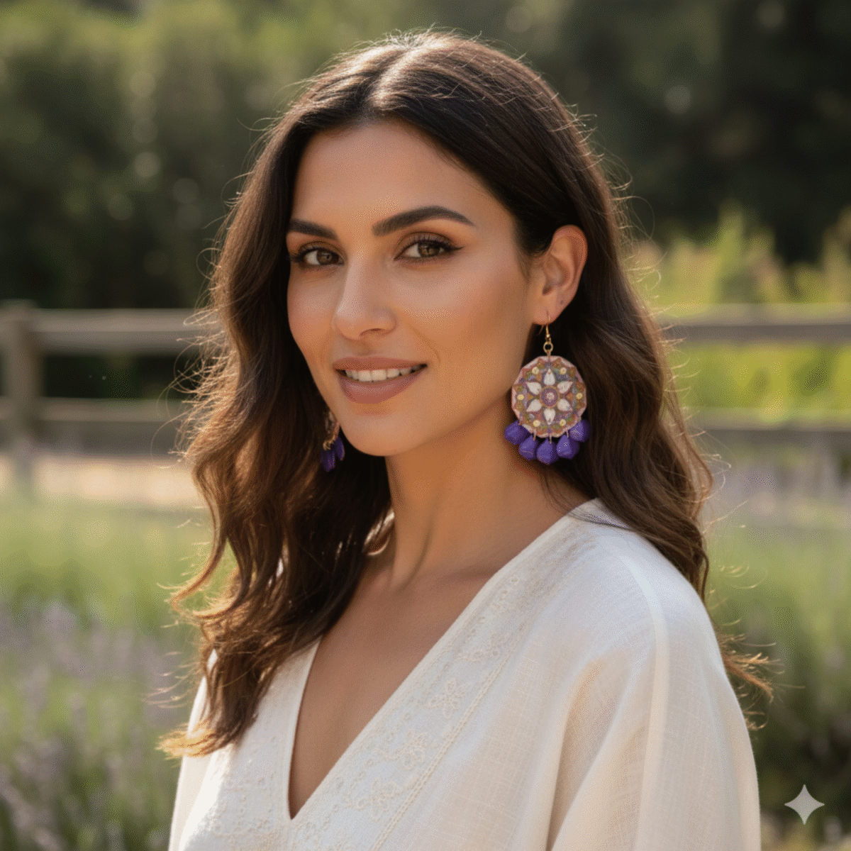 Boho Bloom Statement Earrings - Image 8