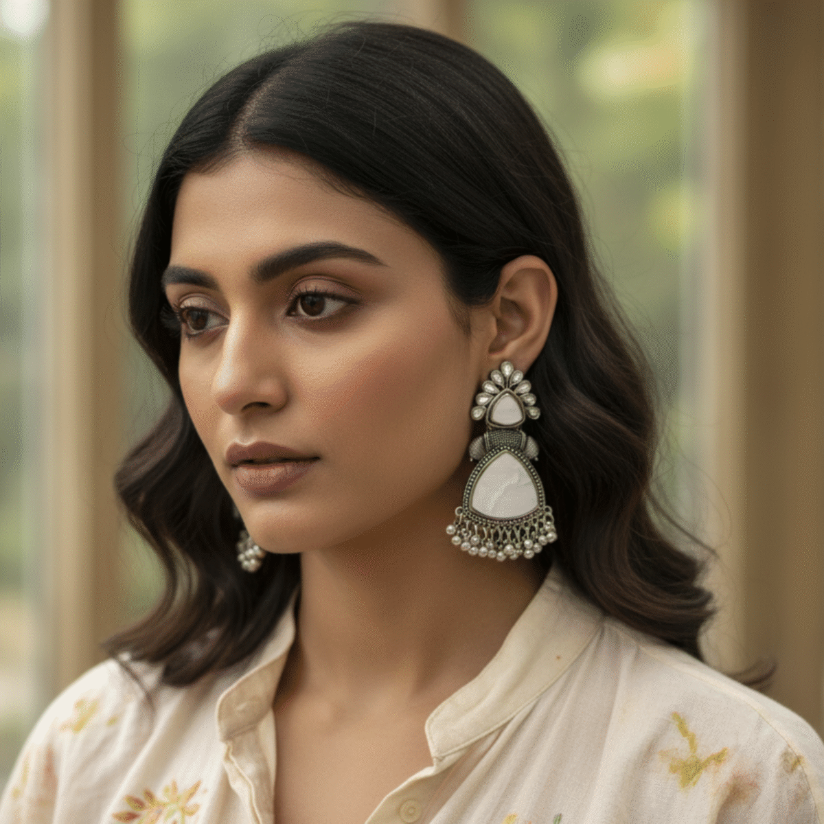 Antique oxidized Earrings - Image 2