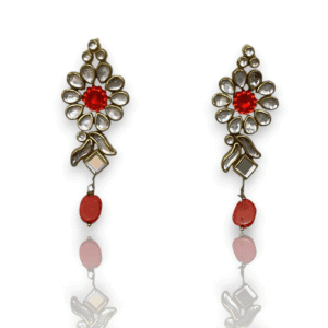 Heritage Kundan Statement Earrings-