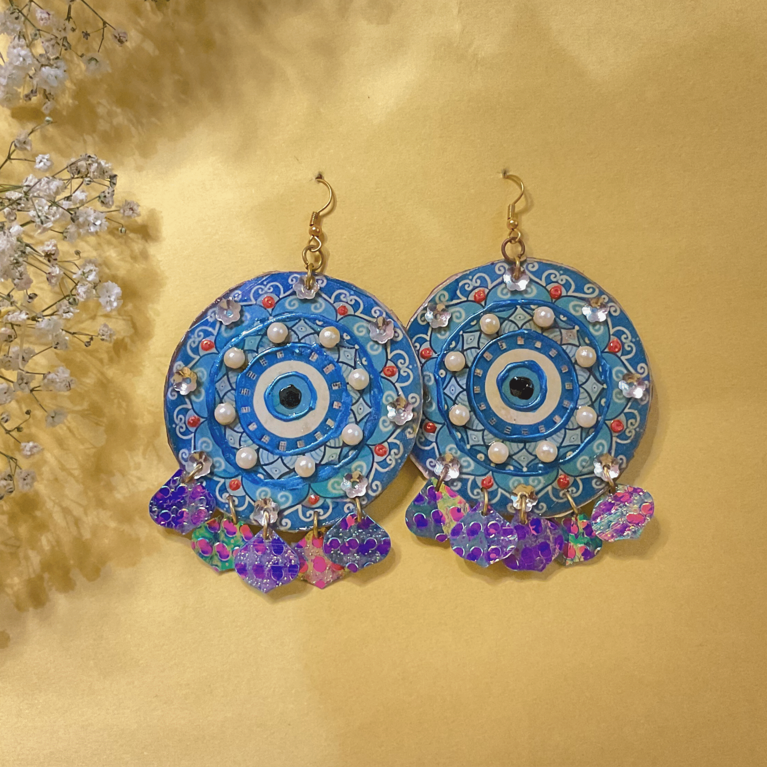 Boho Bloom Statement Earrings - Image 10