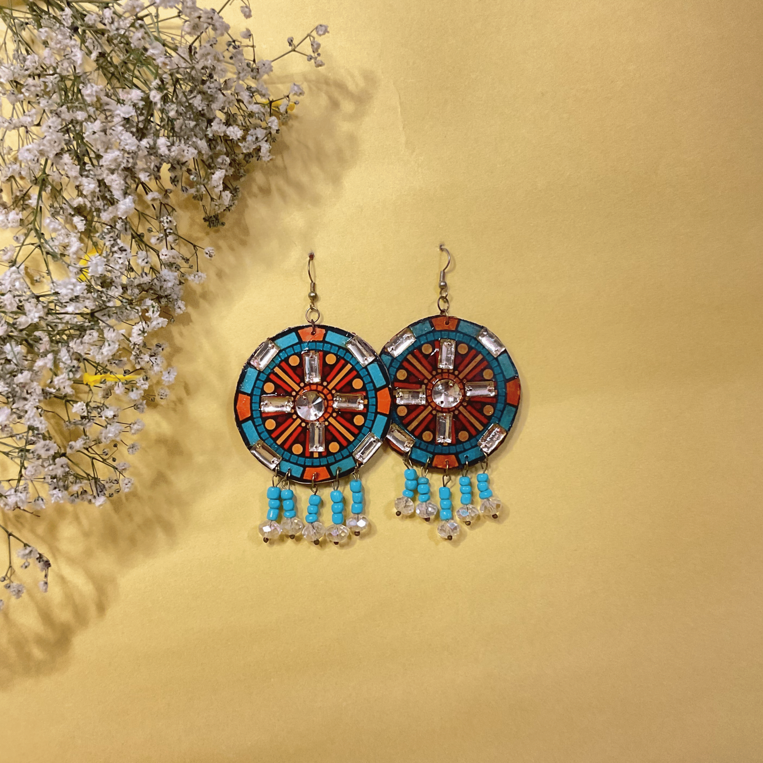 Boho Bloom Statement Earrings - Image 11